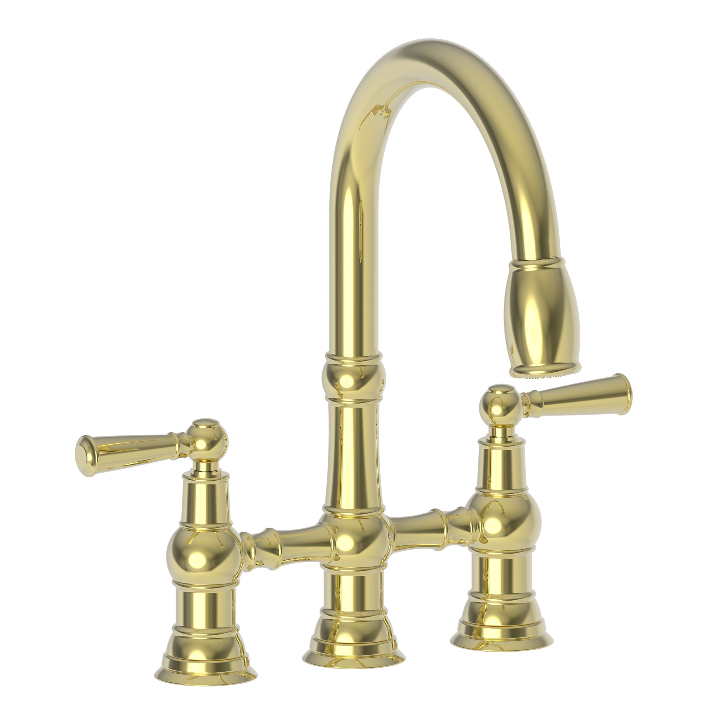 Newport Brass Jacobean Kitchen Bridge Pull-Down Faucet