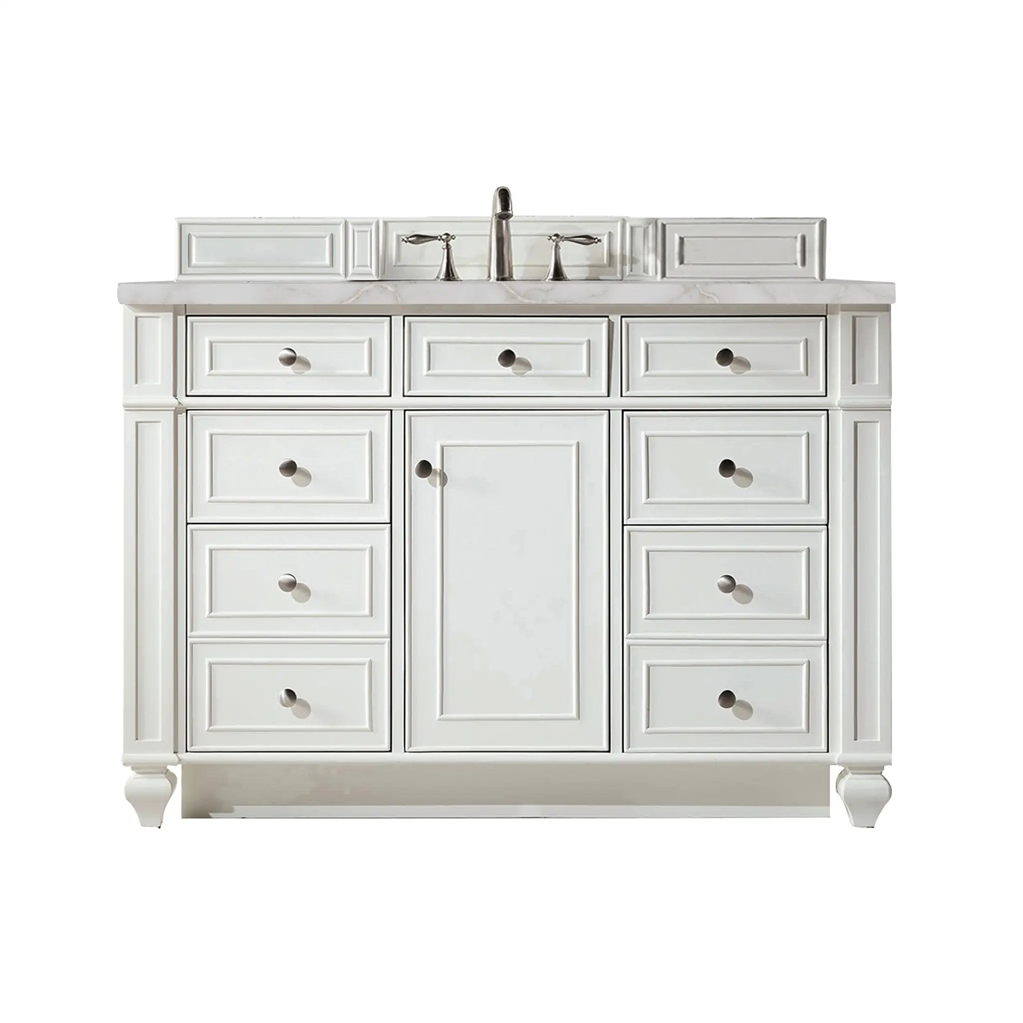 James Martin Bristol 48" Single Vanity Set - Bright White by James Martin Vanities