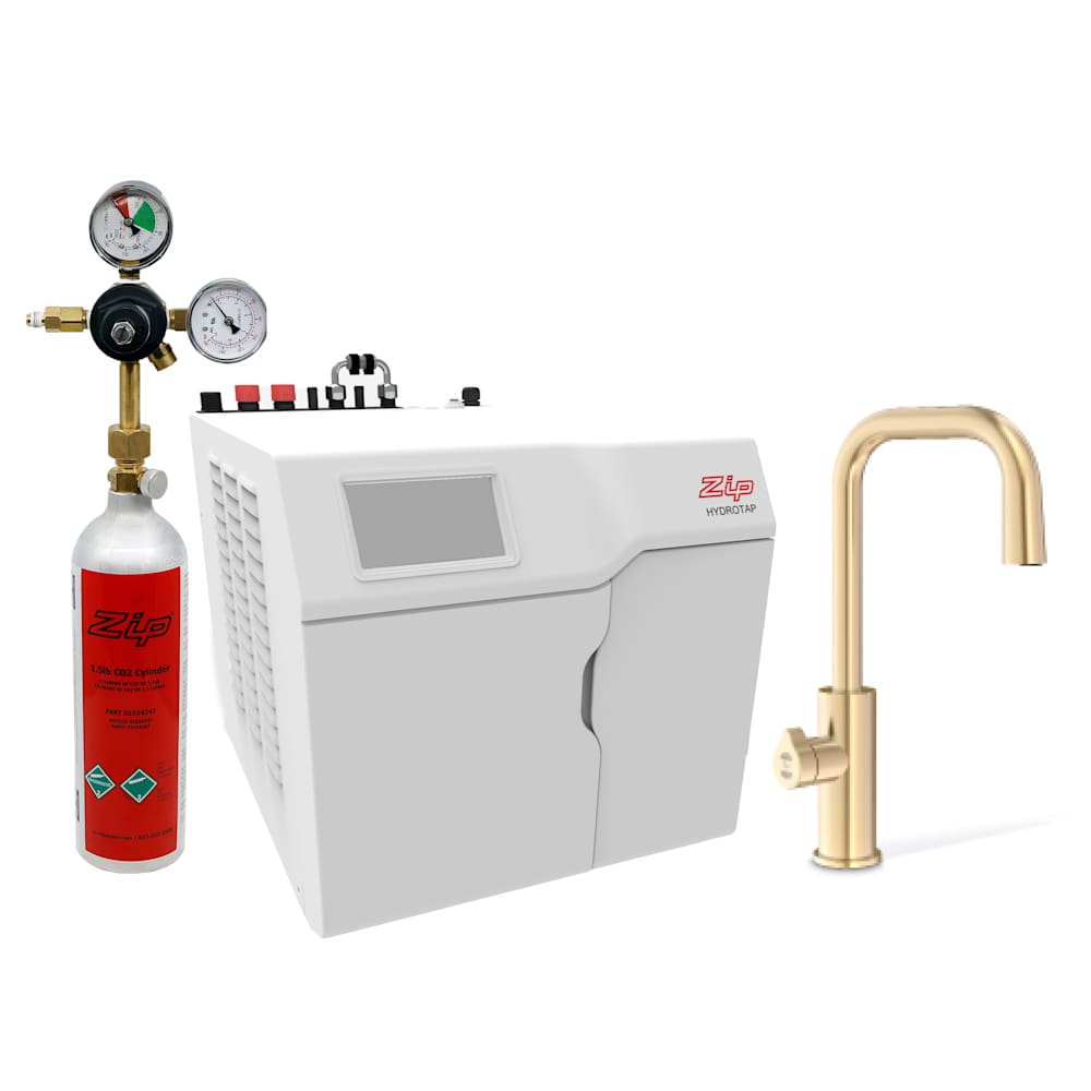 Zip Water HydroTap Boiling, Chilled, Sparkling Kit with Cube Plus Tap