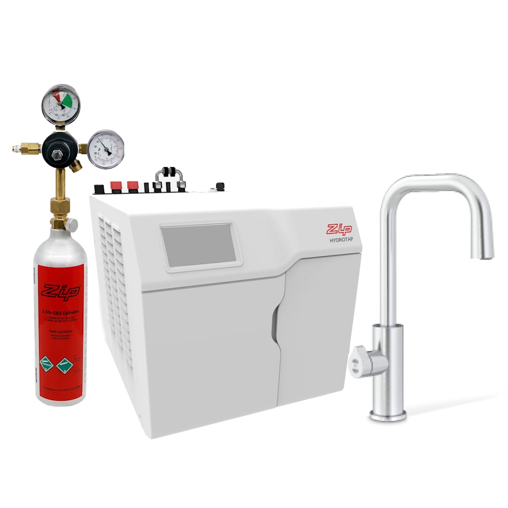Zip Water HydroTap Boiling, Chilled, Sparkling Kit with Cube Plus Tap