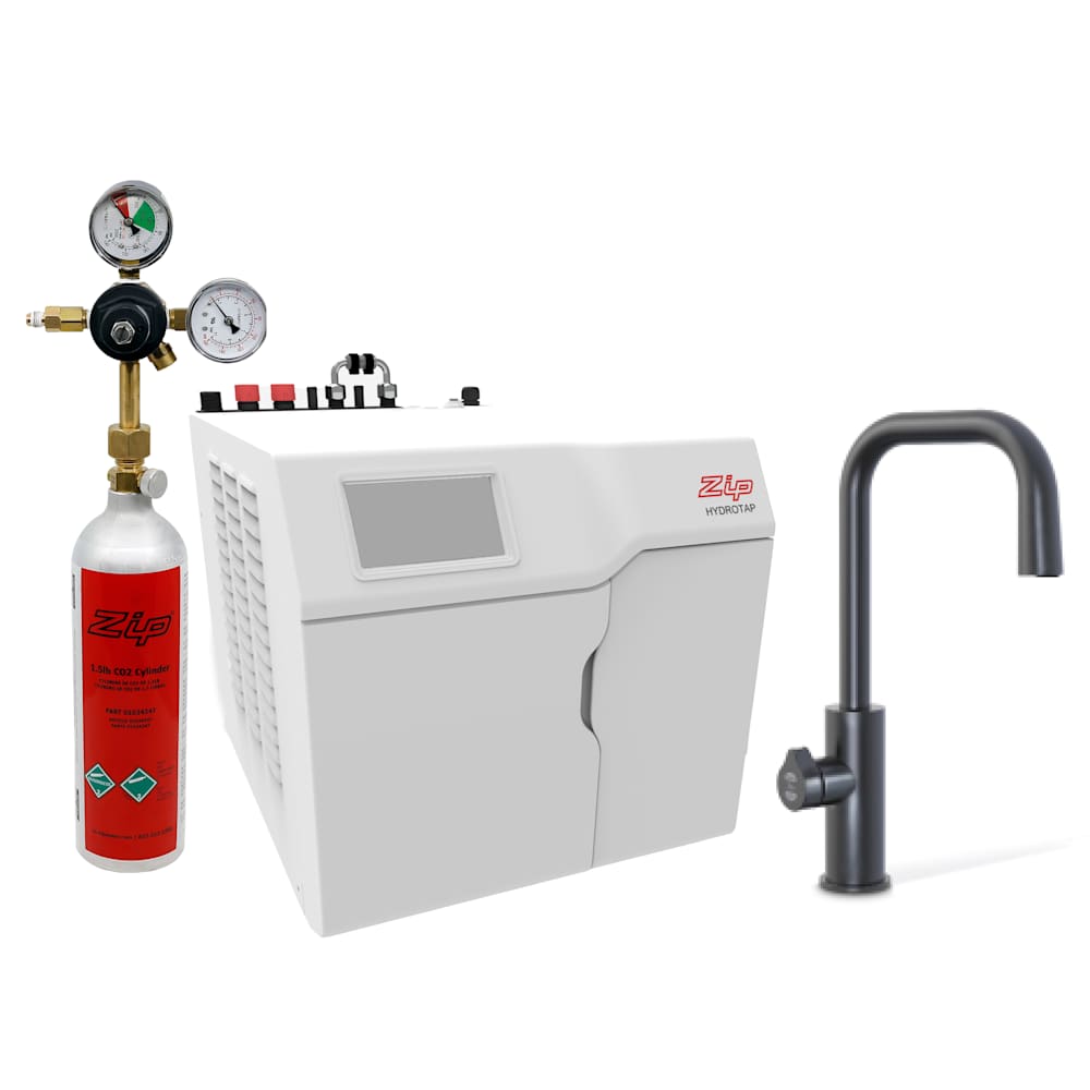 Zip Water HydroTap Boiling, Chilled, Sparkling Kit with Cube Plus Tap