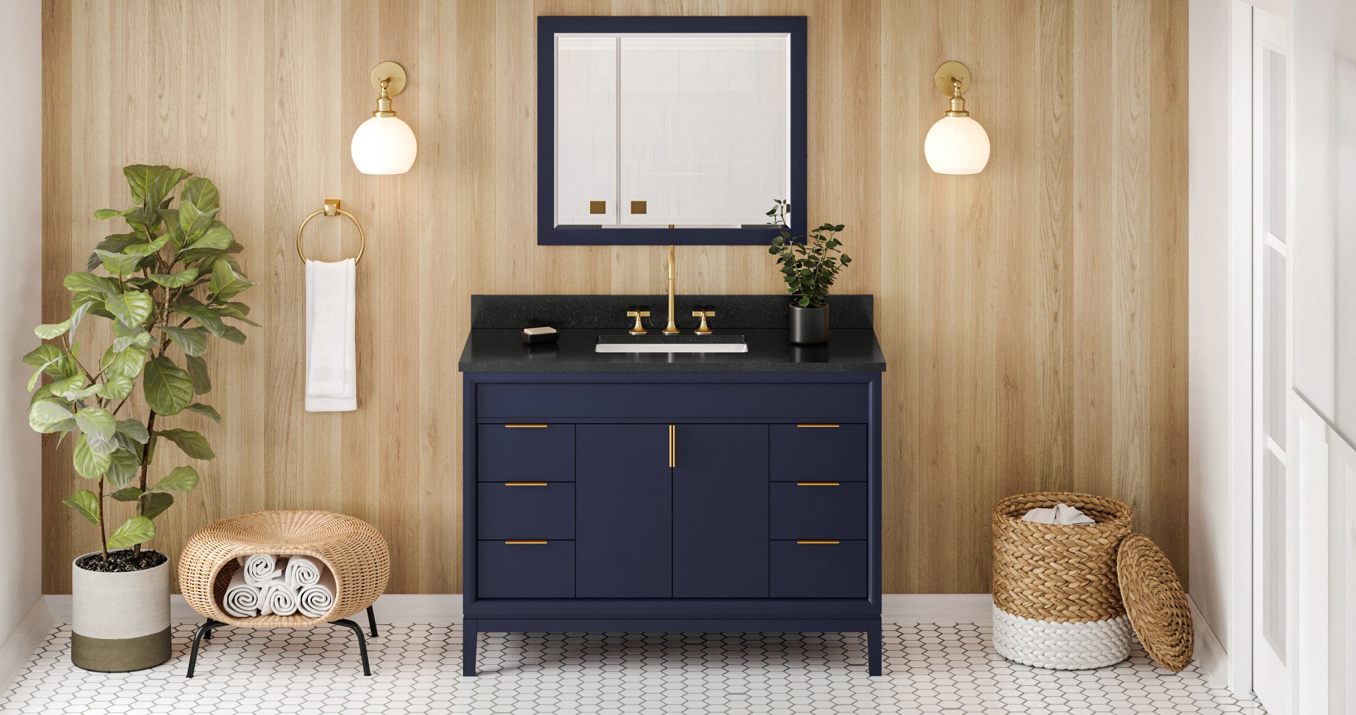 hale blue vanity