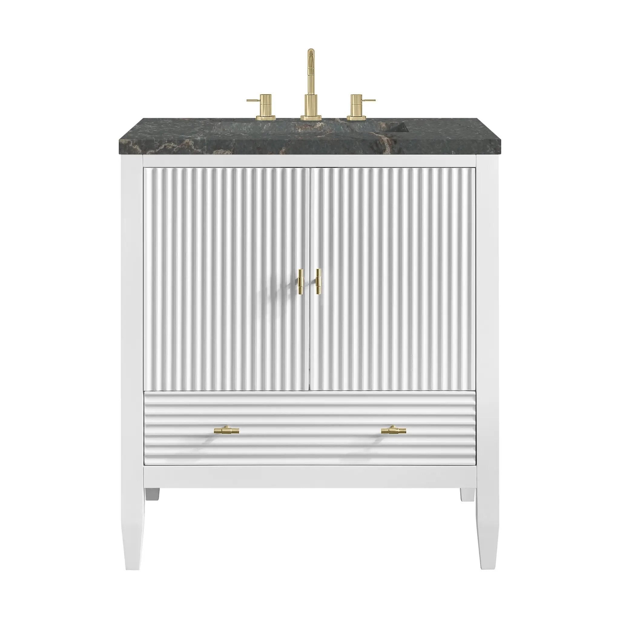 James Martin Myrrin 30" Single Vanity Set - Bright White by James Martin Vanities