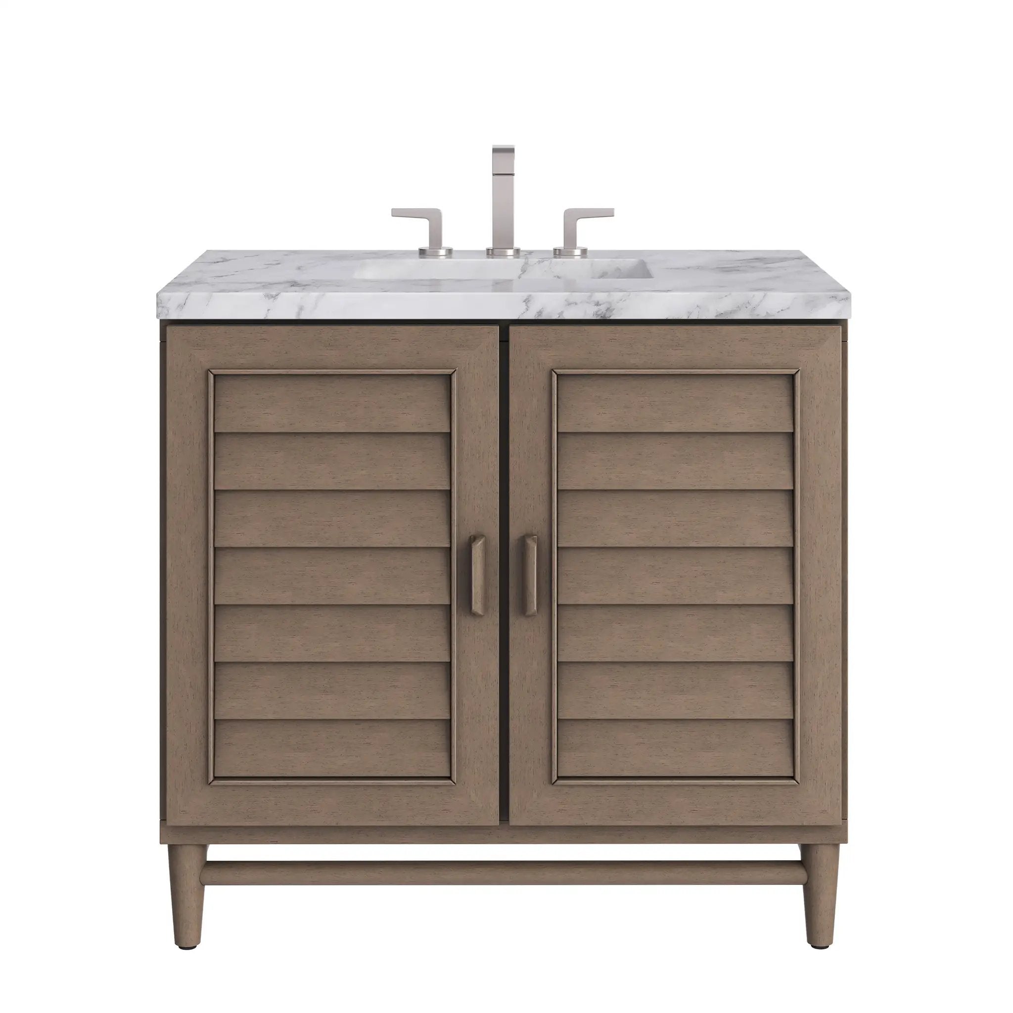 James Martin Portland 36" Single Vanity Set - Whitewashed Walnut by James Martin Vanities