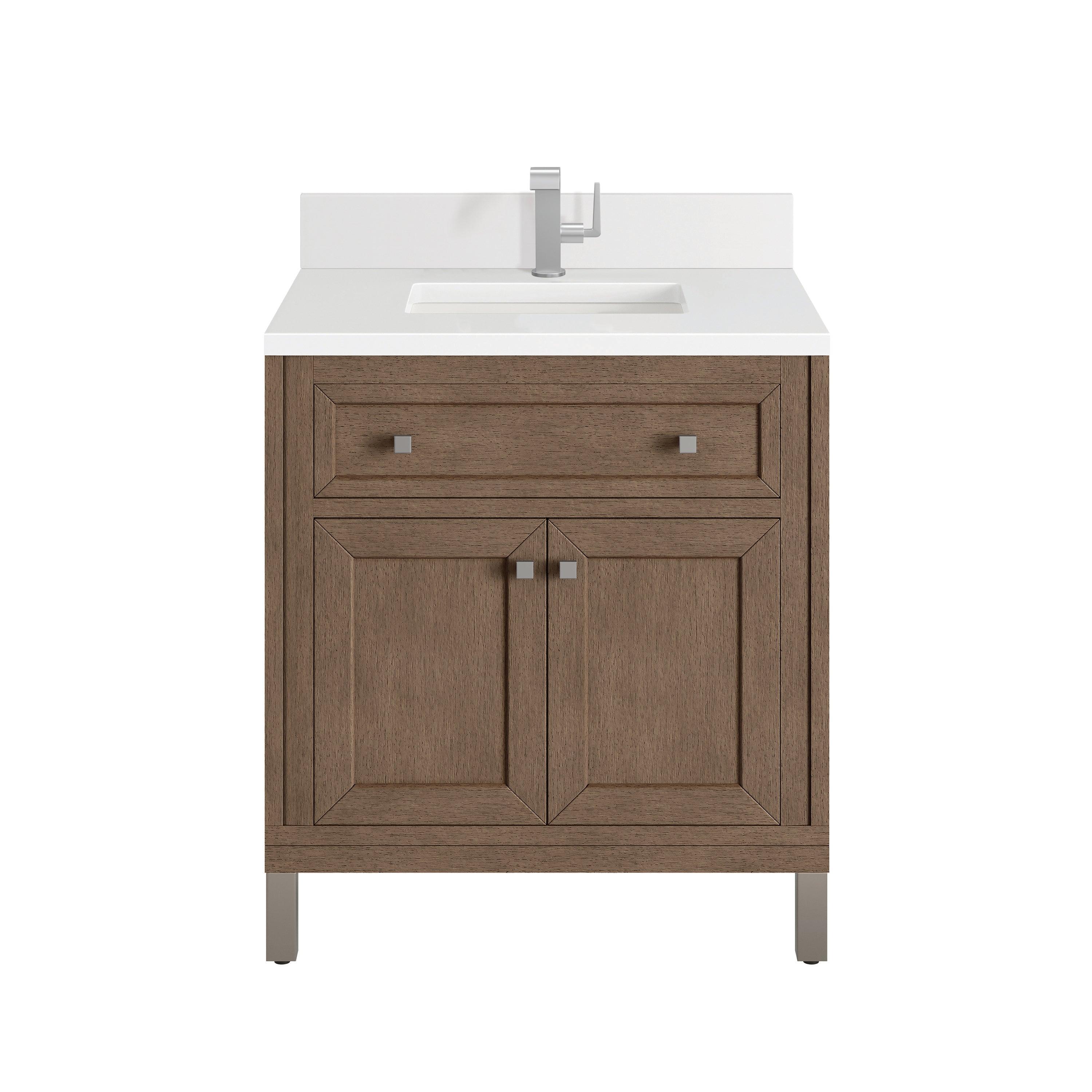 James Martin Vanities Chicago 30" Single Vanity - Whitewashed Walnut