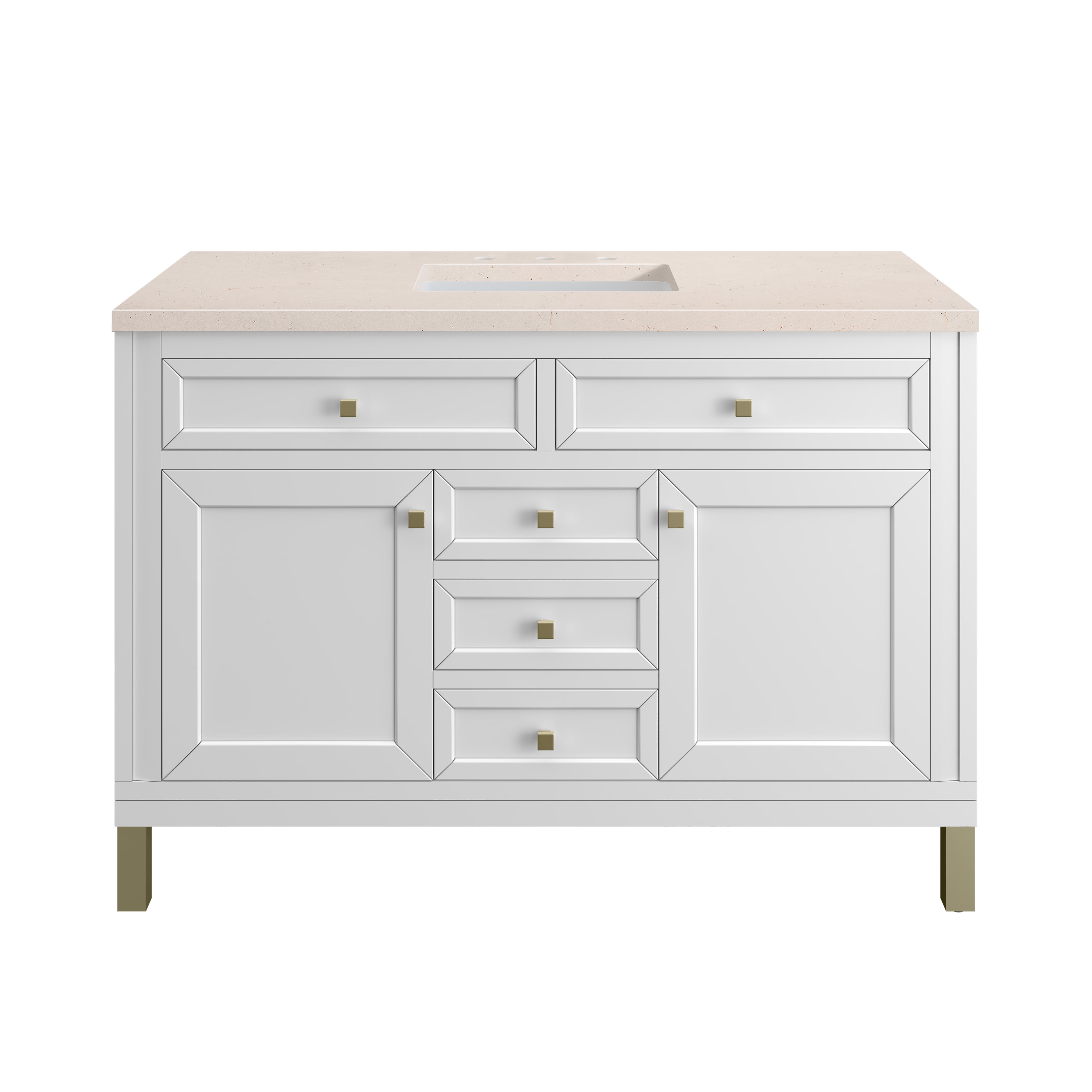 James Martin Vanities Chicago 48" Single Vanity - Glossy White