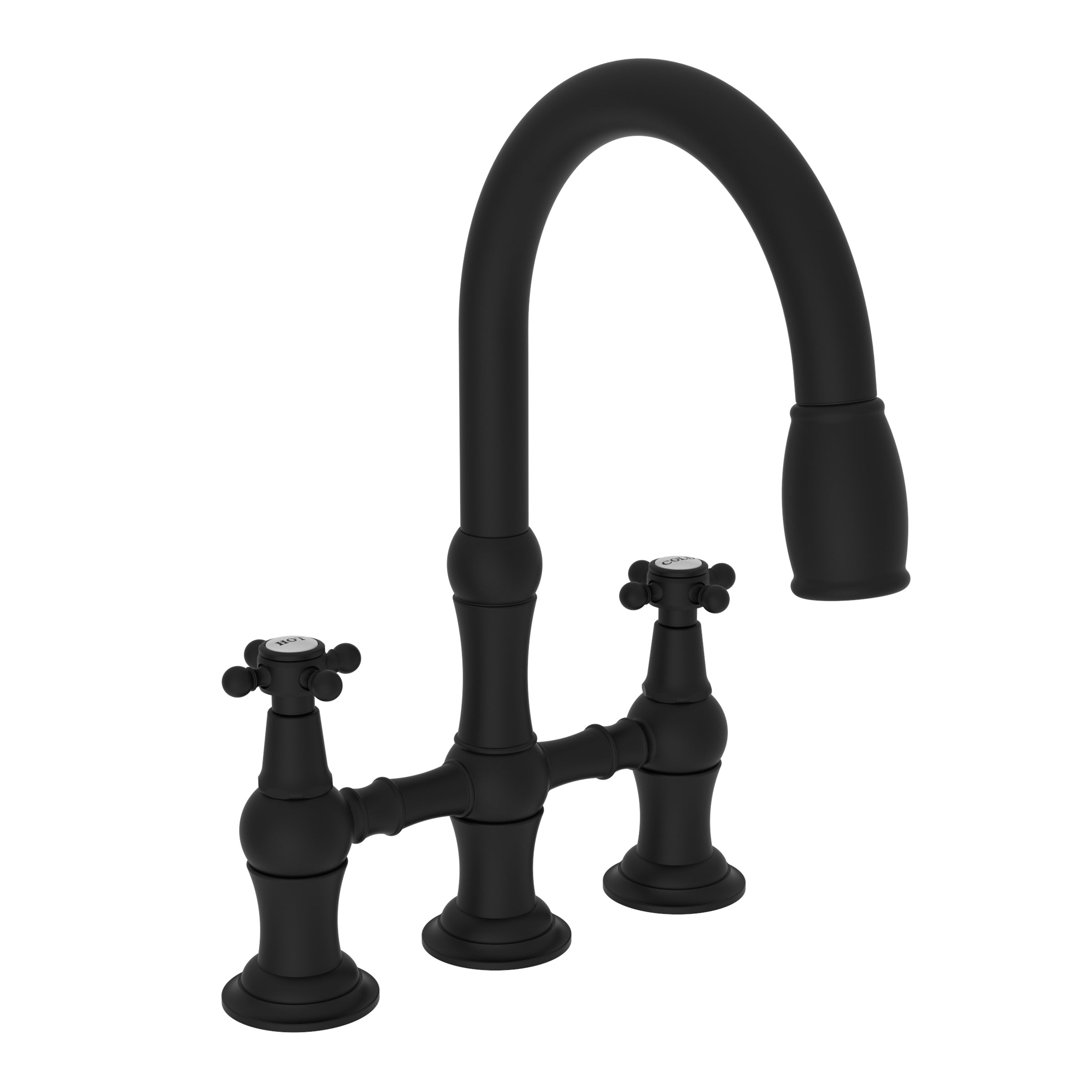 Newport Brass Chesterfield Kitchen Bridge Pull-Down Faucet