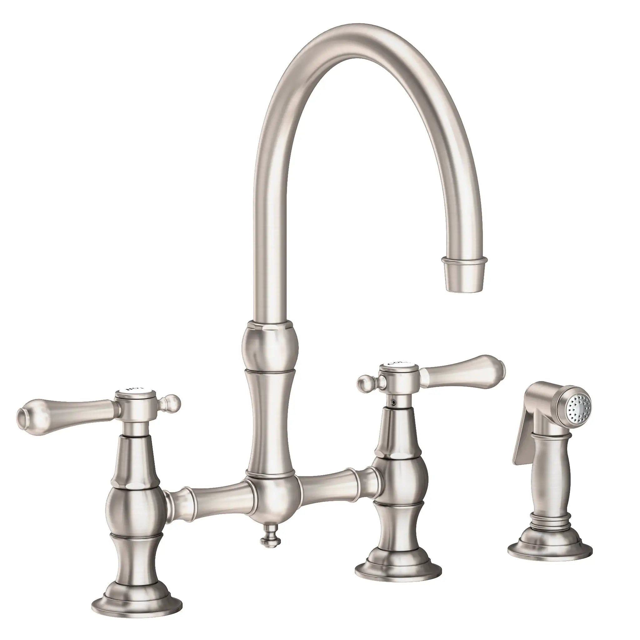 Newport Brass Chesterfield Kitchen Bridge Faucet with Side Spray by Newport Brass