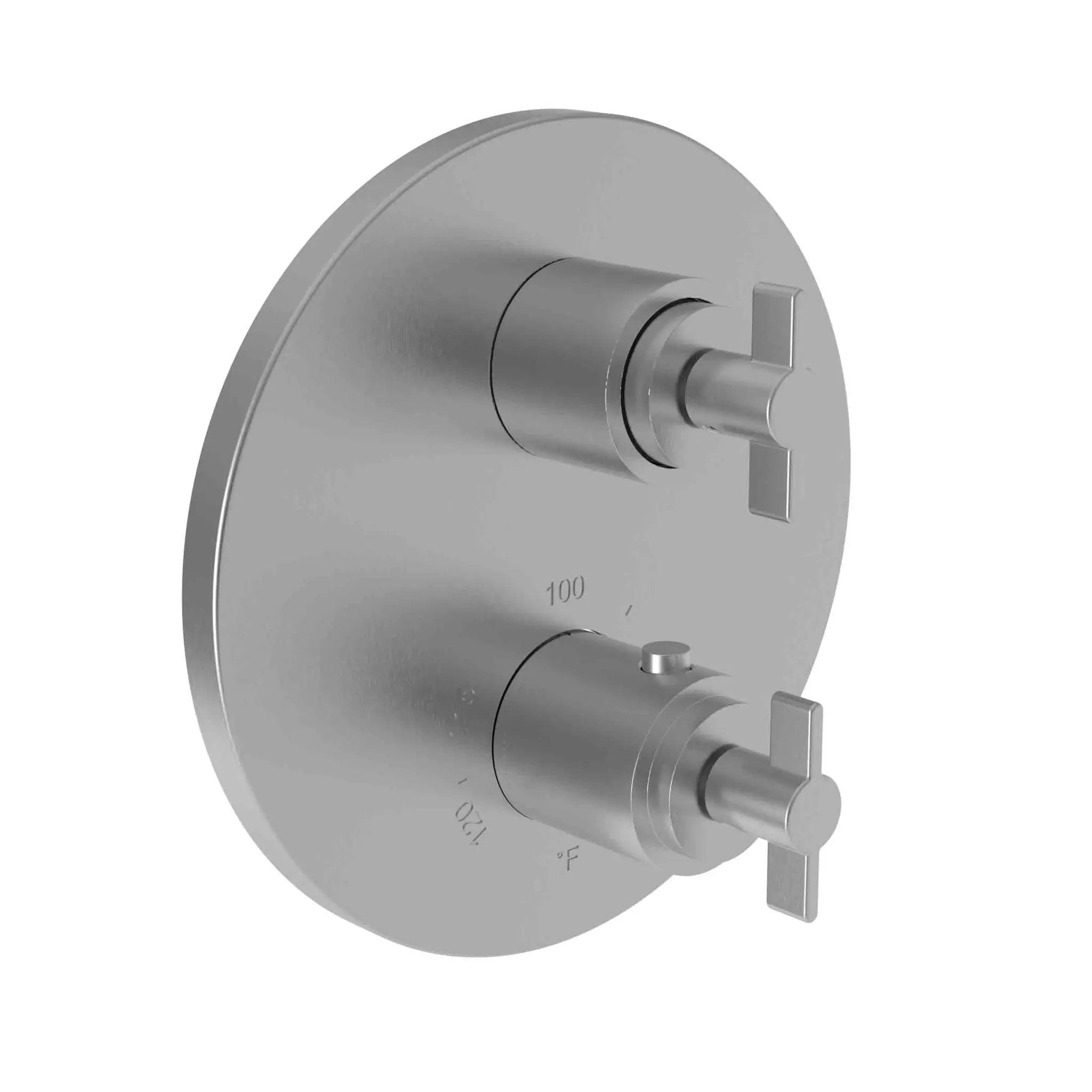 Newport Brass Tolmin 1/2" Round Thermostatic Trim Plate with Handle by Newport Brass