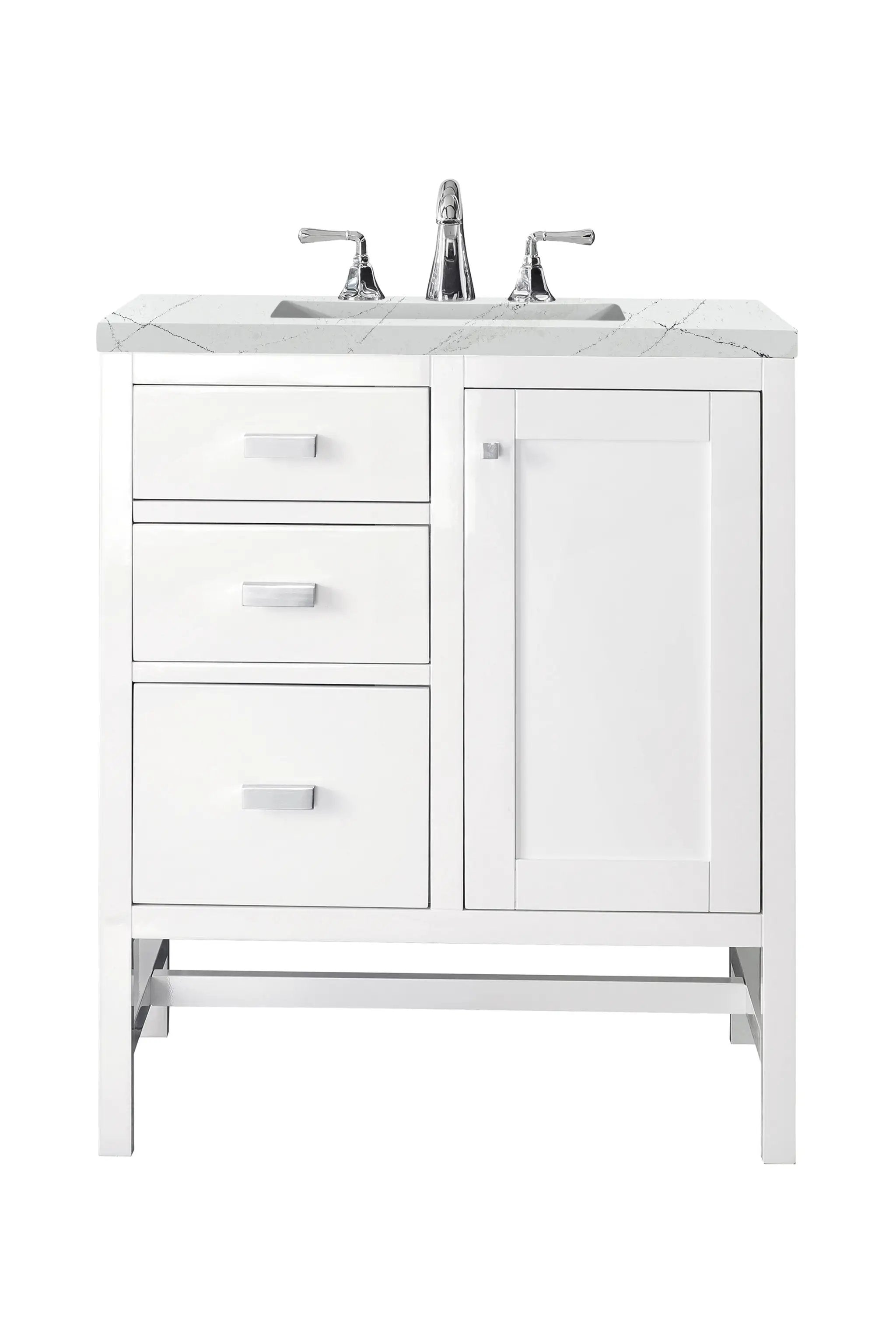 James Martin Addison 30" Single Vanity Set - Glossy White by James Martin Vanities