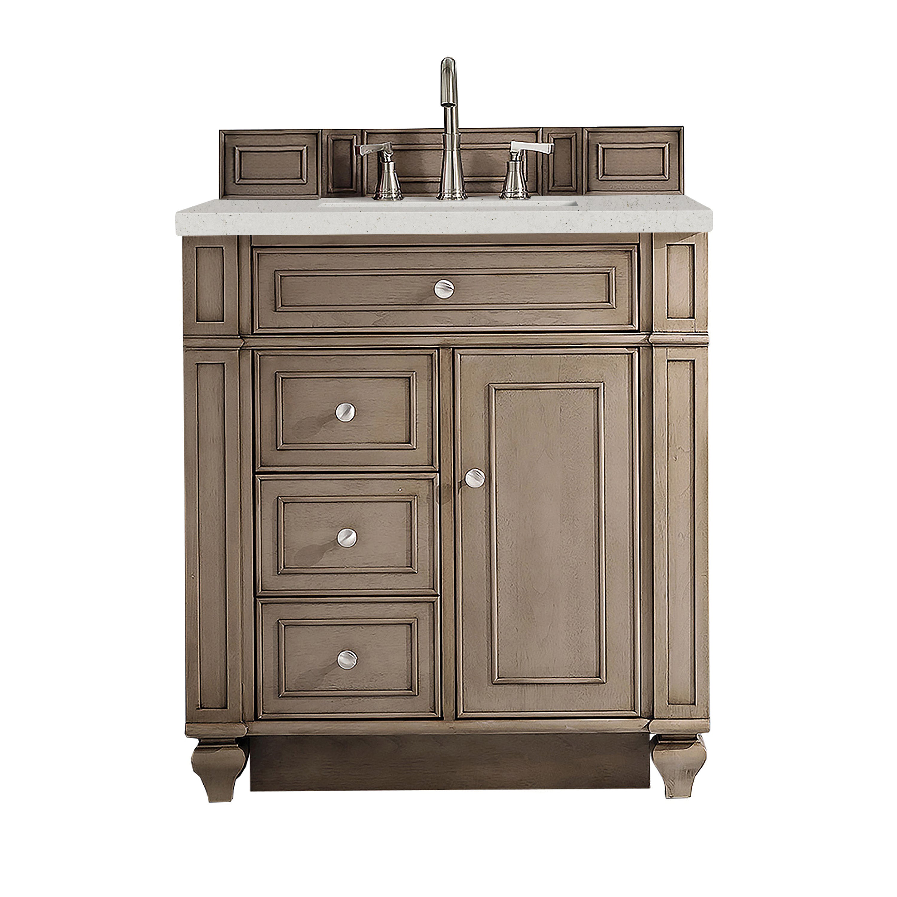 James Martin Vanities Bristol 30" Single Vanity - Whitewashed Walnut