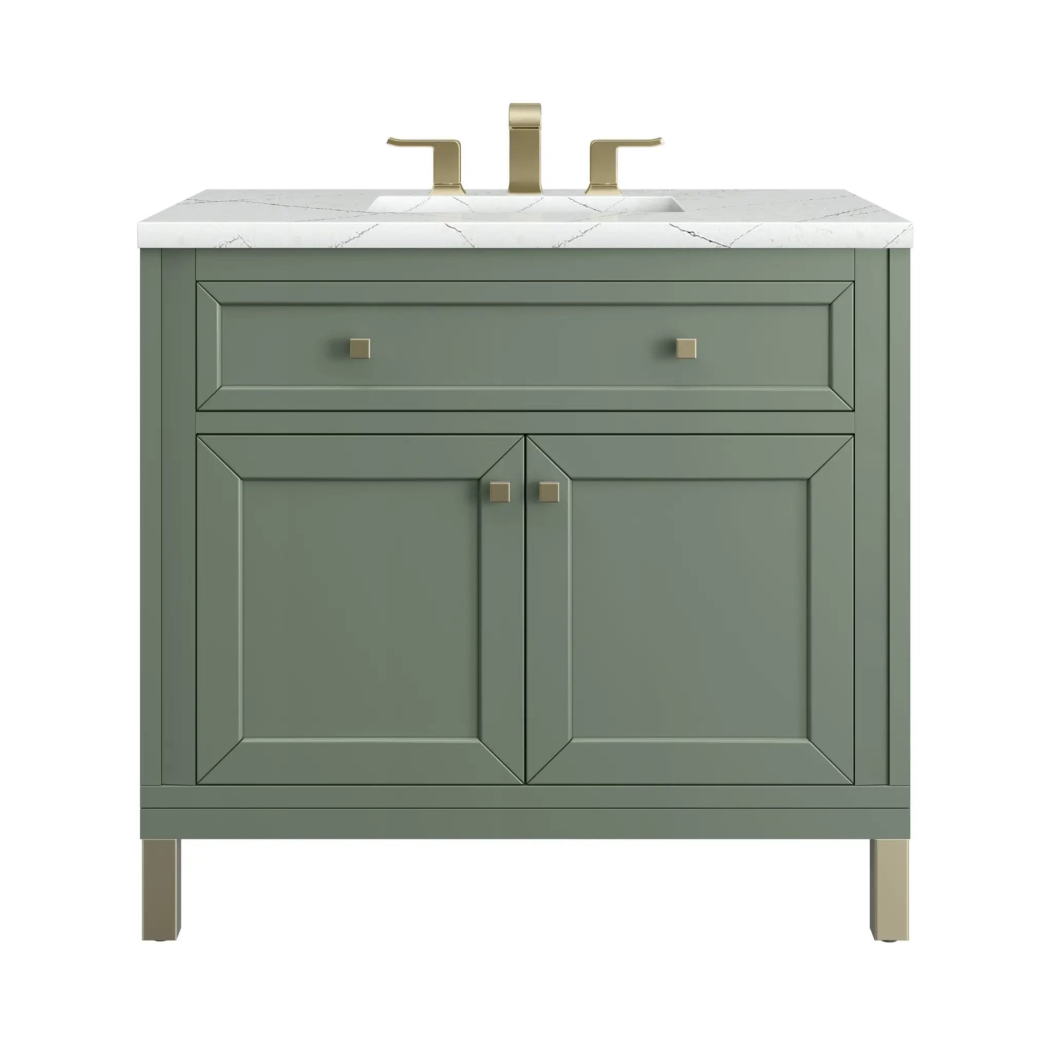 James Martin Chicago 36" Single Vanity Set - Smokey Celadon by James Martin Vanities