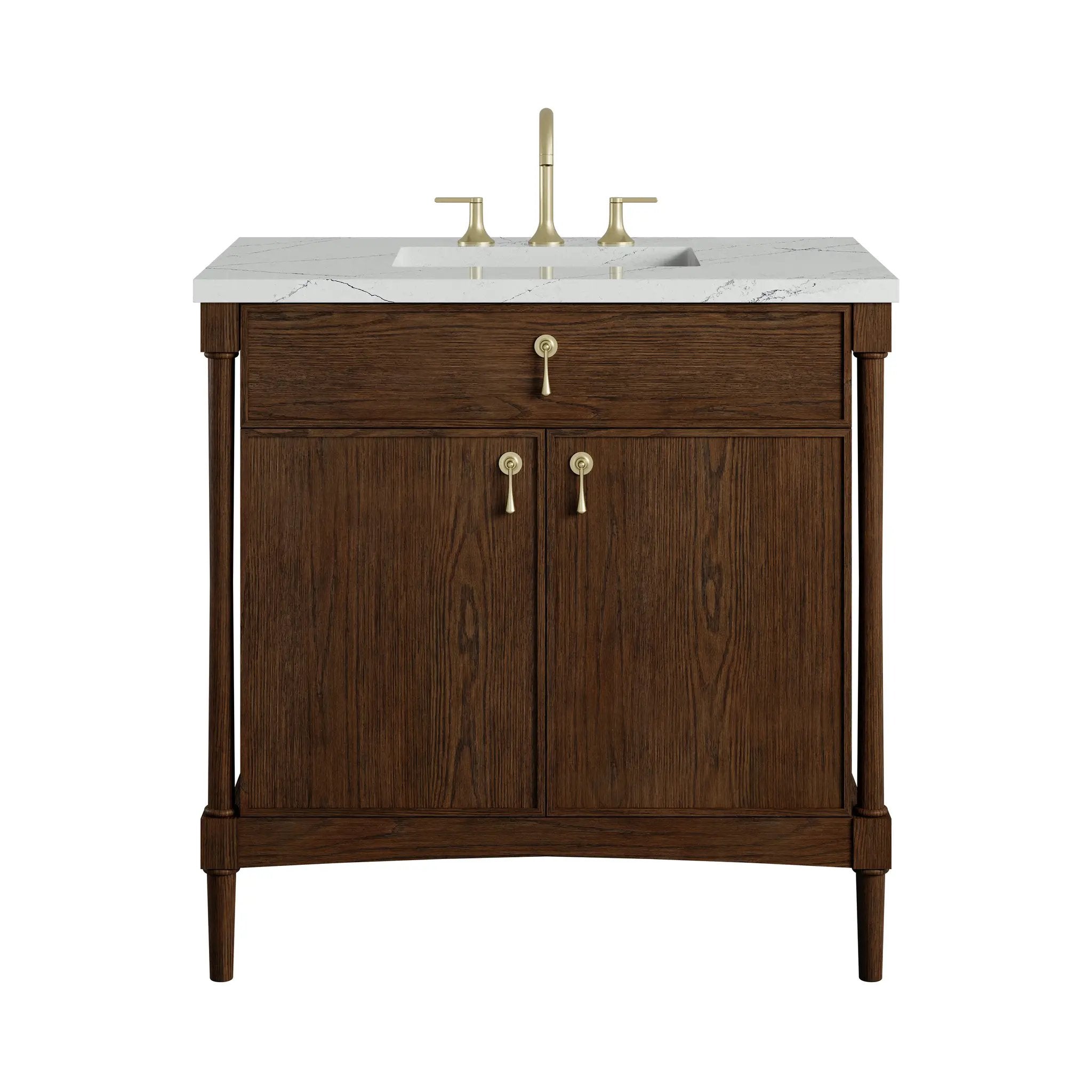 James Martin Kinnsden 36" Single Vanity Set - Sable Oak by James Martin Vanities