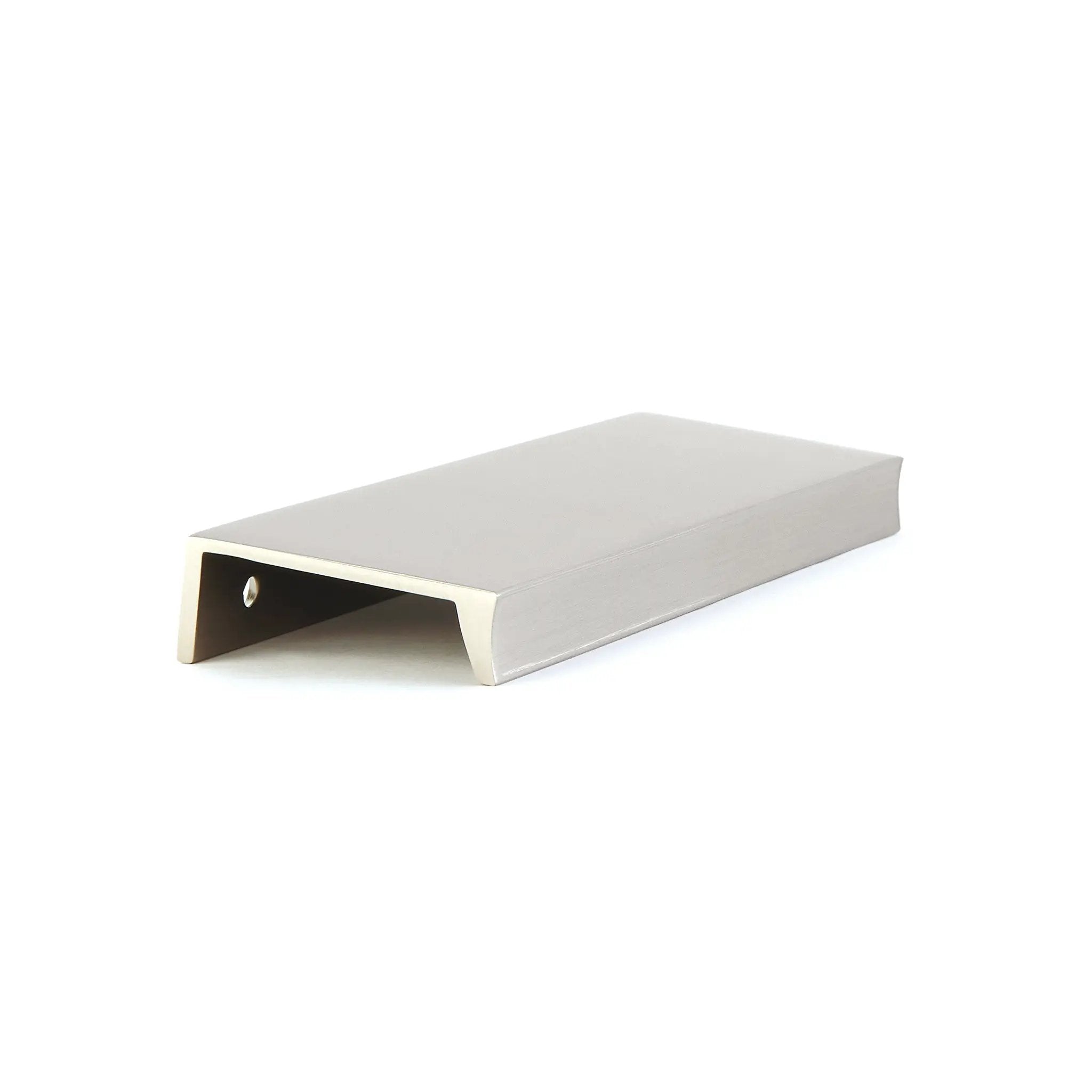 brushed nickel edge pull