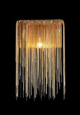 gold wall sconce