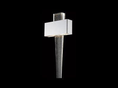 polished nickel wall sconce