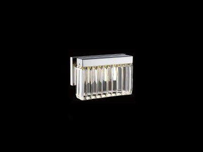 polished nickel wall sconce
