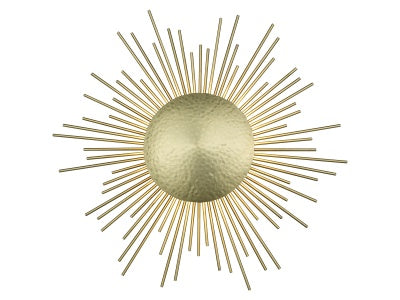 brushed brass wall sconce