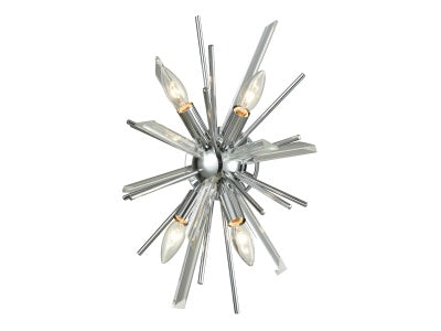 chrome wall sconce