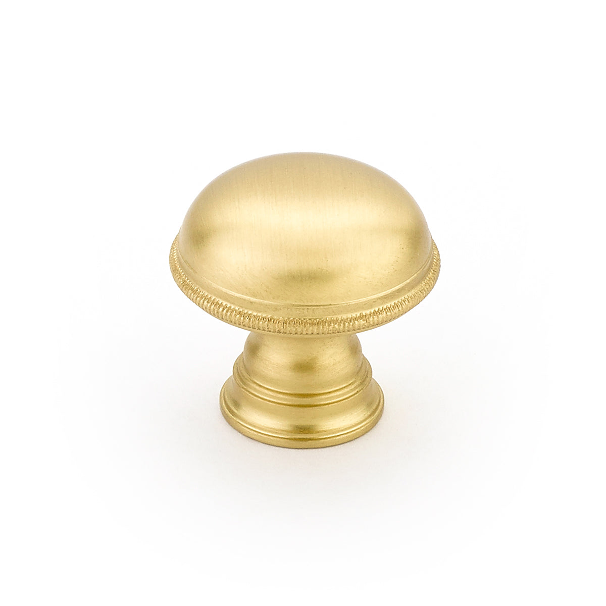 satin brass cabinet knob