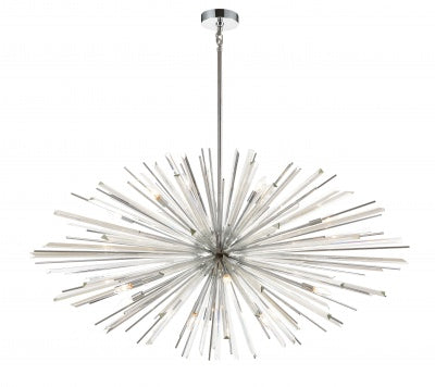 chrome hanging chandelier
