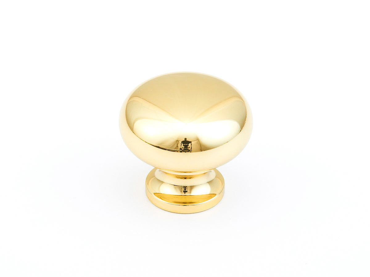 polished brass cabinet knob