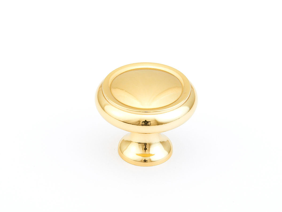 polished brass cabinet knob