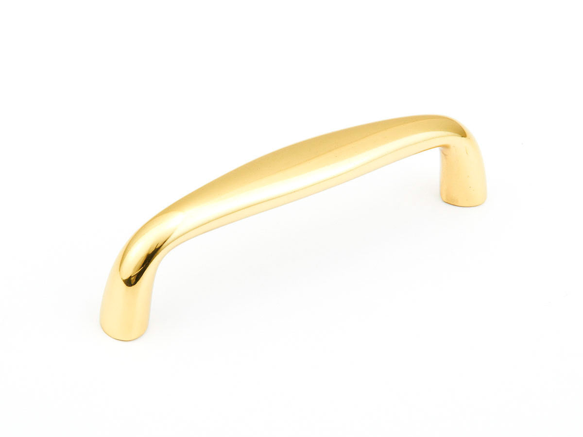 polished brass cabinet pull