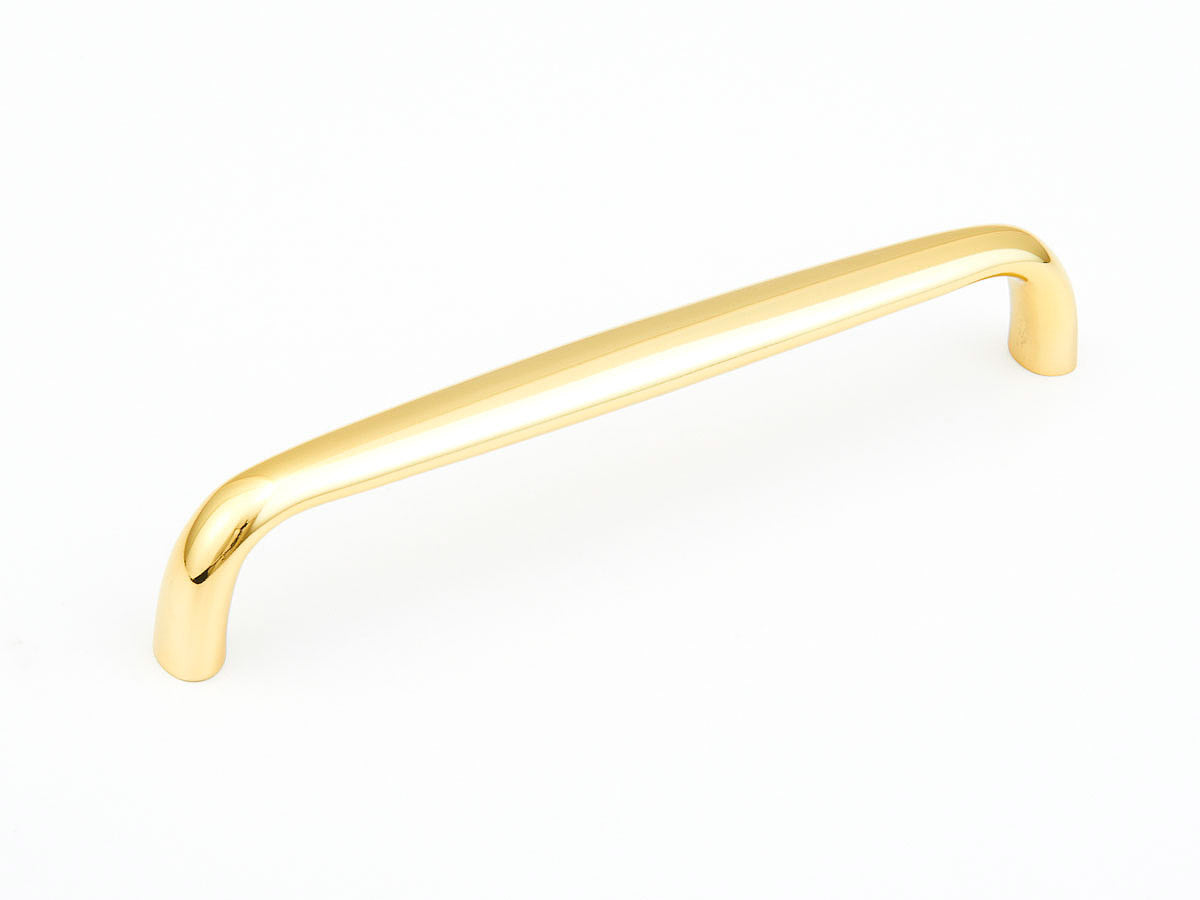 polished brass cabinet pull