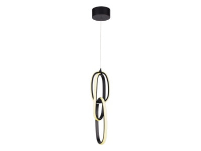 black looping pendant