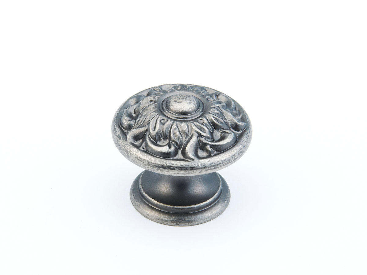 corinthian silver cabinet knob