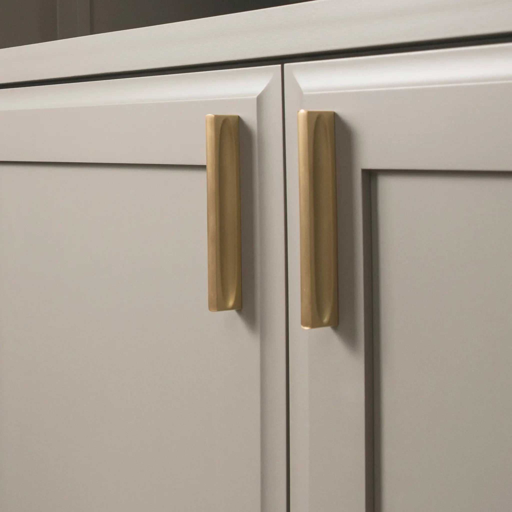 brushed golden brass ingot pull