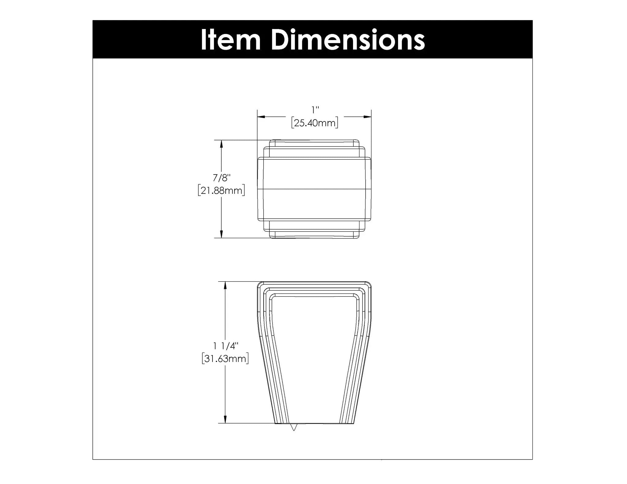polished nickel knob