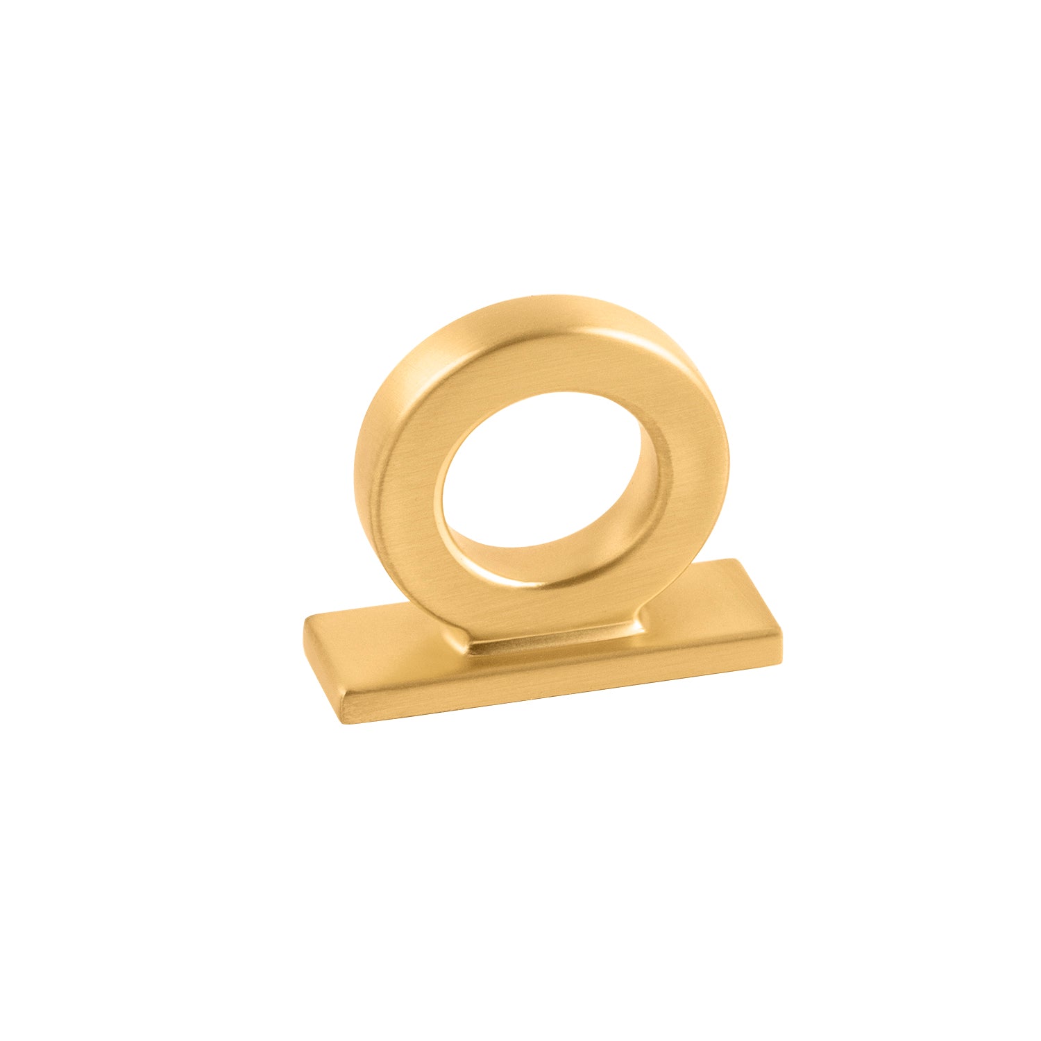 brushed golden brass knob