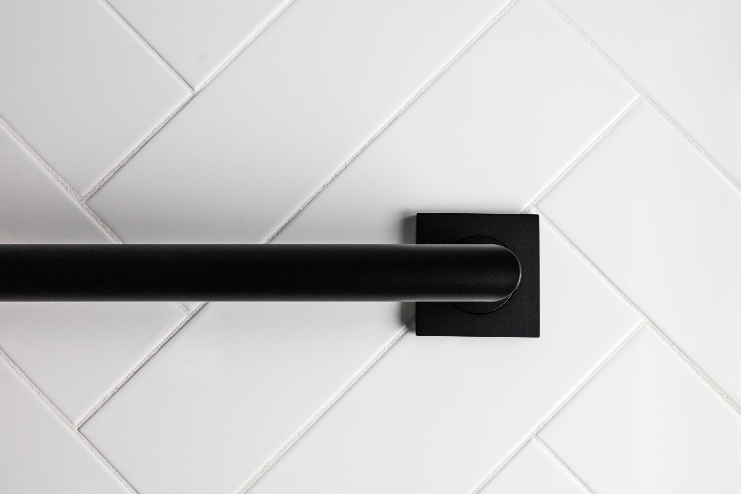 Matte black grab Bar