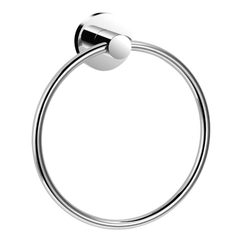 Chrome towel ring