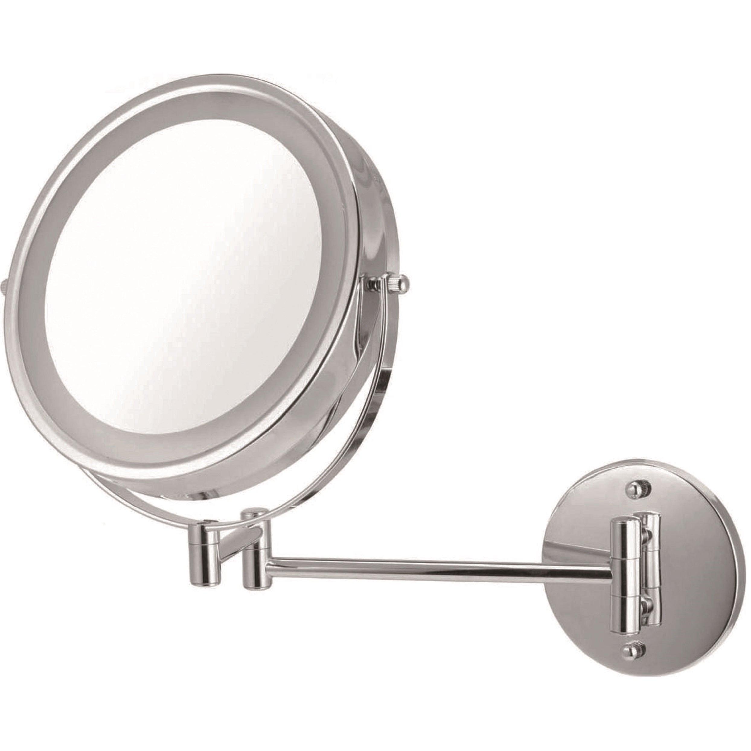 Brushed nickel mounted Mirror
